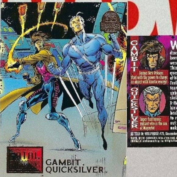 1994 Marvel Trading Cards -Full Set of 9 - Fatal Attraction - Picture 9 of 11